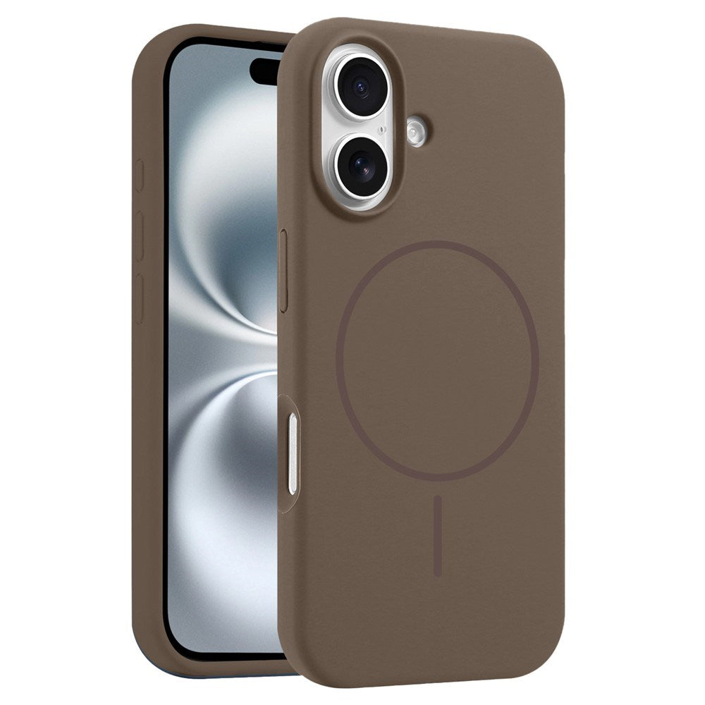 EIDERWOOD iPhone 16 Silicone Case - MagSafe Compatible - Brown