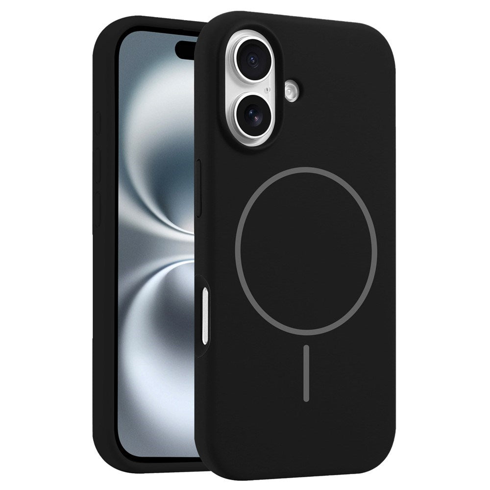 EIDERWOOD iPhone 16 Plus Silicone Case - MagSafe Compatible - Black