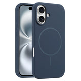 EIDERWOOD iPhone 16 Plus Silicone Case - MagSafe Compatible - Dark Blue