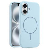 EIDERWOOD iPhone 16 Plus Silicone Case - MagSafe Compatible - Light Blue
