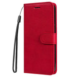 EIDERWOOD Google Pixel 9a Faux Leather Flip Case with Cardholder & Strap - Red