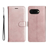 EIDERWOOD Google Pixel 9a Faux Leather Flip Case with Cardholder & Strap - Pink