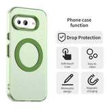 EIDERWOOD Google Pixel 9a Hybrid Plastic Case - MagSafe Compatible - Transparent / Green