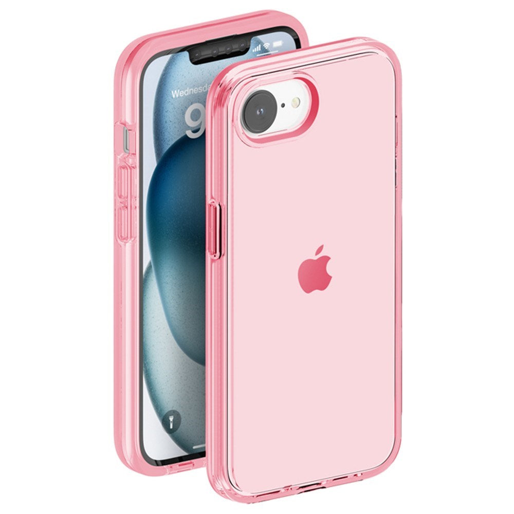 EIDERWOOD iPhone 16e Hybrid Plastic Case - Transparent / Pink