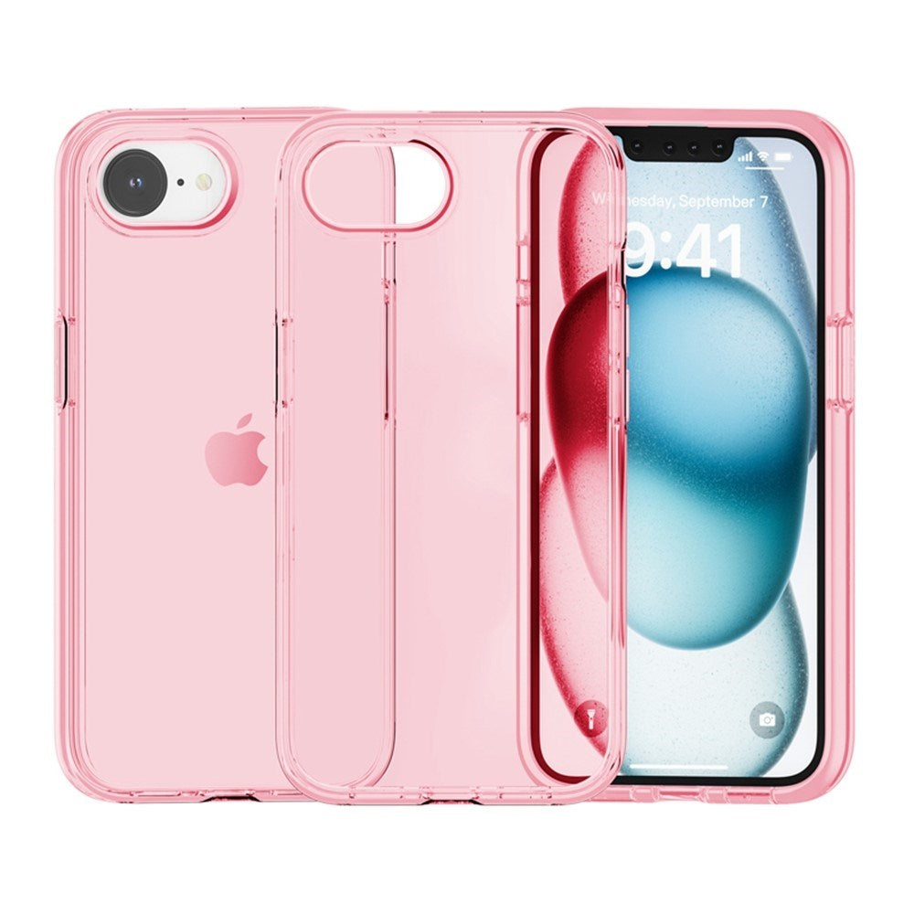 EIDERWOOD iPhone 16e Hybrid Plastic Case - Transparent / Pink