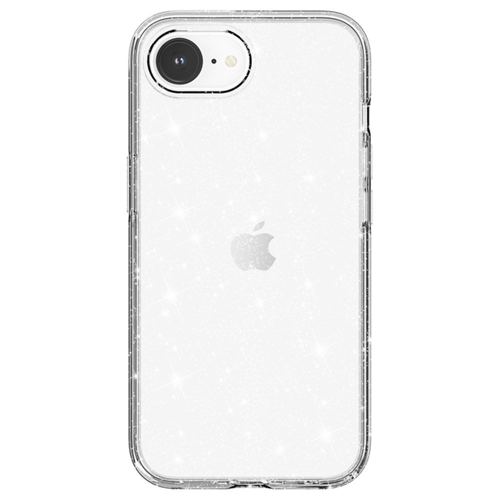 EIDERWOOD iPhone 16e Hybrid Glitter Plastic Case - MagSafe Compatible - White