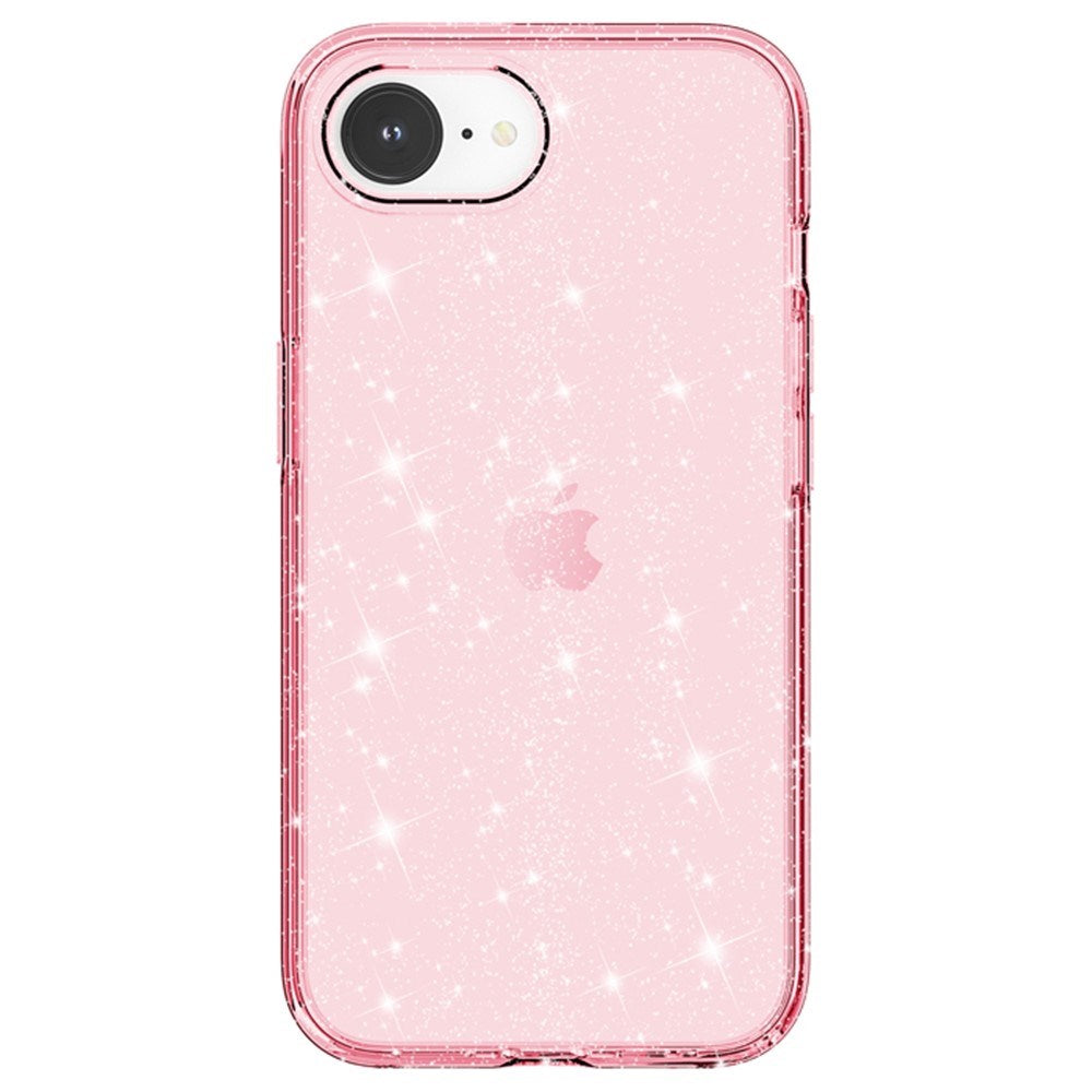 EIDERWOOD iPhone 16e Hybrid Glitter Plastic Case - MagSafe Compatible - Pink