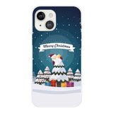 iPhone 14 Flexible Plastic Christmas Case - Christmas Tree and Gifts