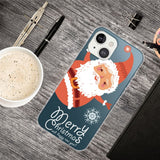 iPhone 14 Flexible TPU Christmas Case - Santa