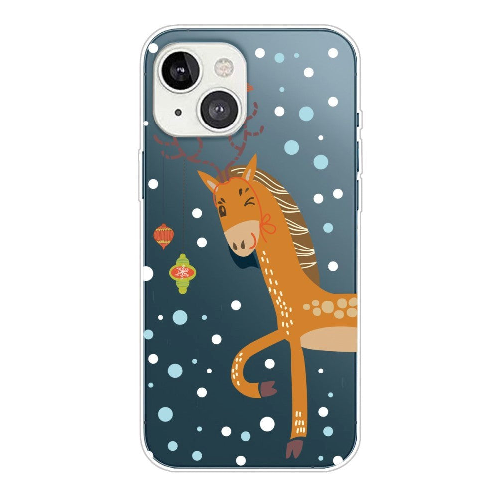 iPhone 14 Flexible TPU Christmas Case - Reindeer