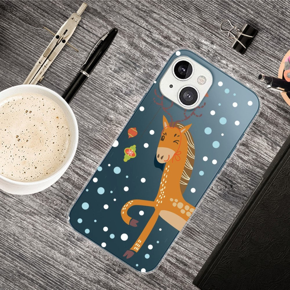 iPhone 14 Flexible TPU Christmas Case - Reindeer