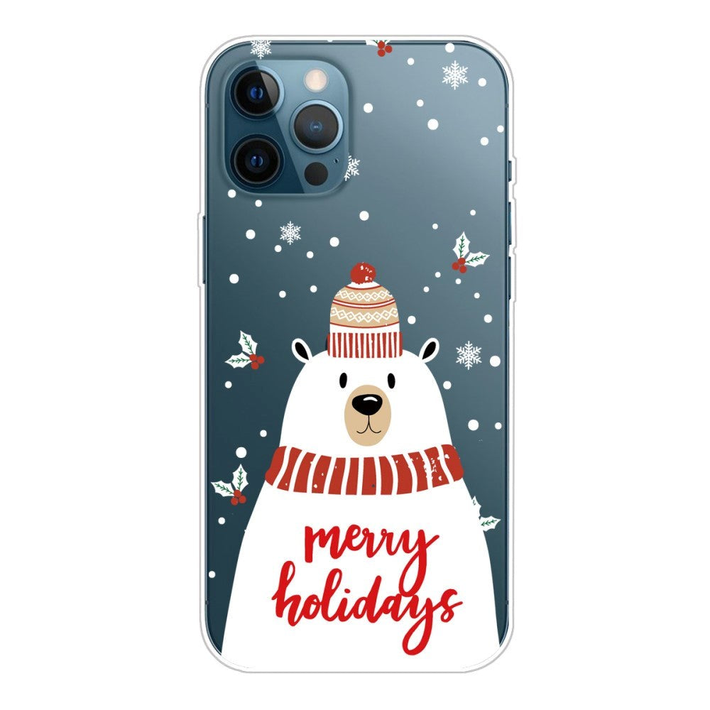 iPhone 14 Pro Flexible TPU Christmas Case - Christmas Bear