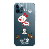 iPhone 14 Pro Flexible TPU Christmas Case - Christmas Reindeer