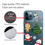 iPhone 14 Pro Flexible TPU Christmas Case - Cute Christmas Figures