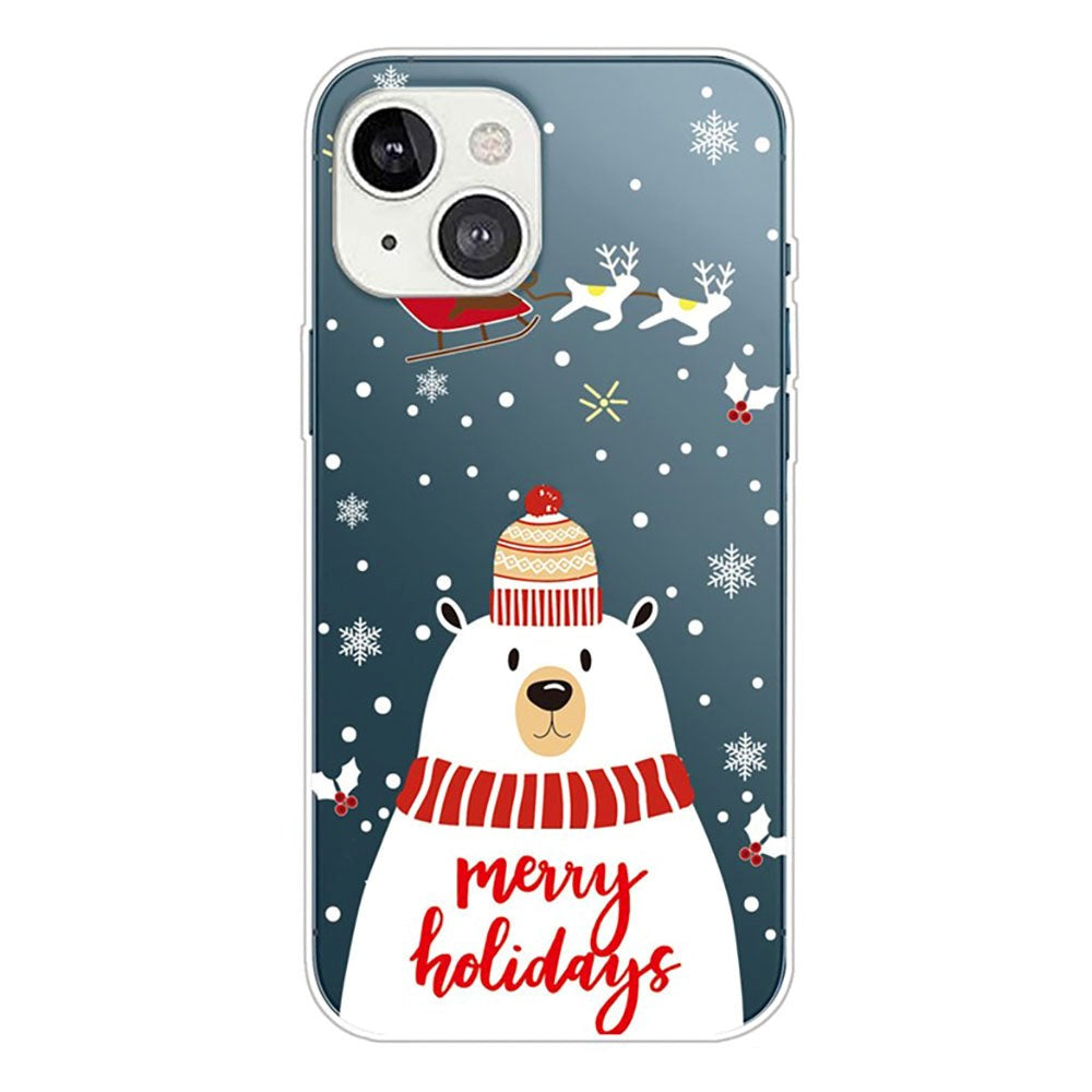 iPhone 14 Flexible Plastic Christmas Case - Polar Bear