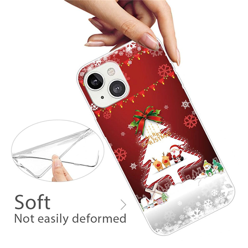 iPhone 14 Flexible Plastic Christmas Case - Christmas Tree