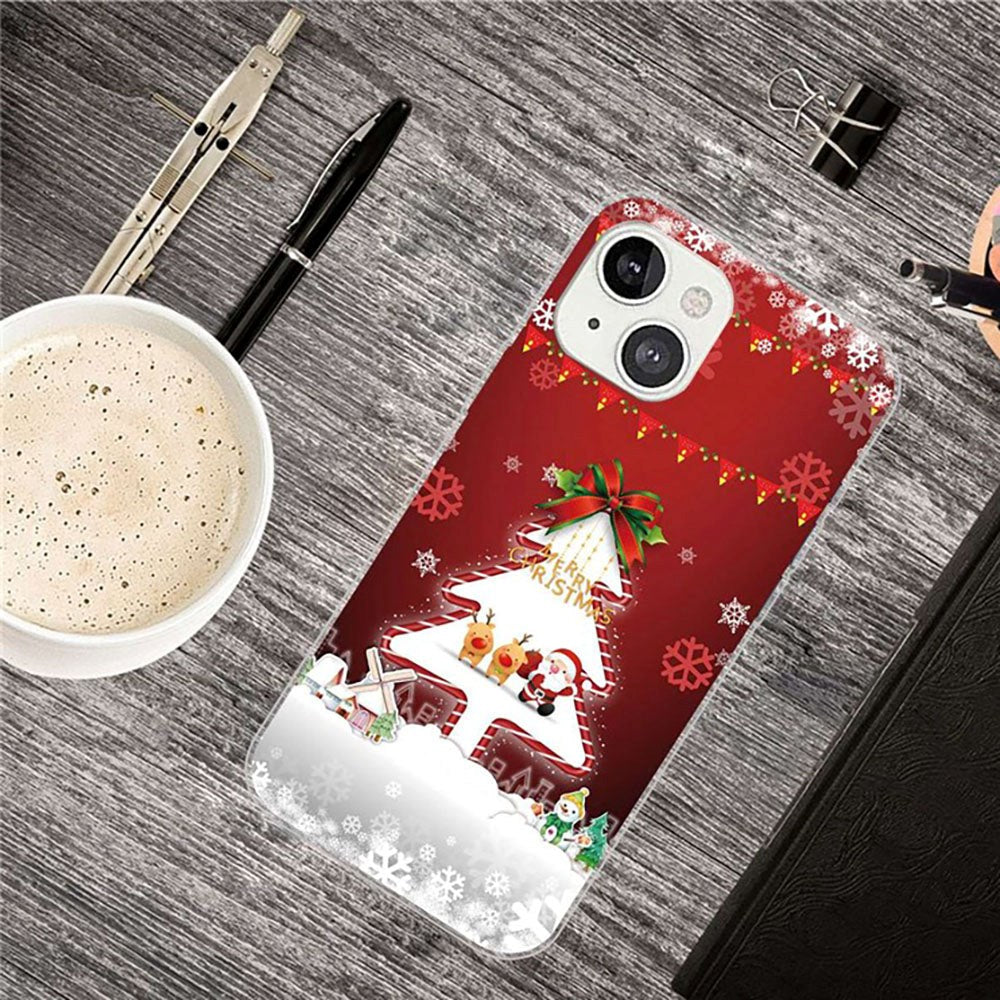 iPhone 14 Flexible Plastic Christmas Case - Christmas Tree