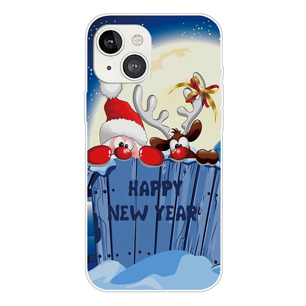 iPhone 14 Flexible Plastic Christmas Case - Happy New Year