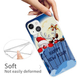 iPhone 14 Flexible Plastic Christmas Case - Happy New Year