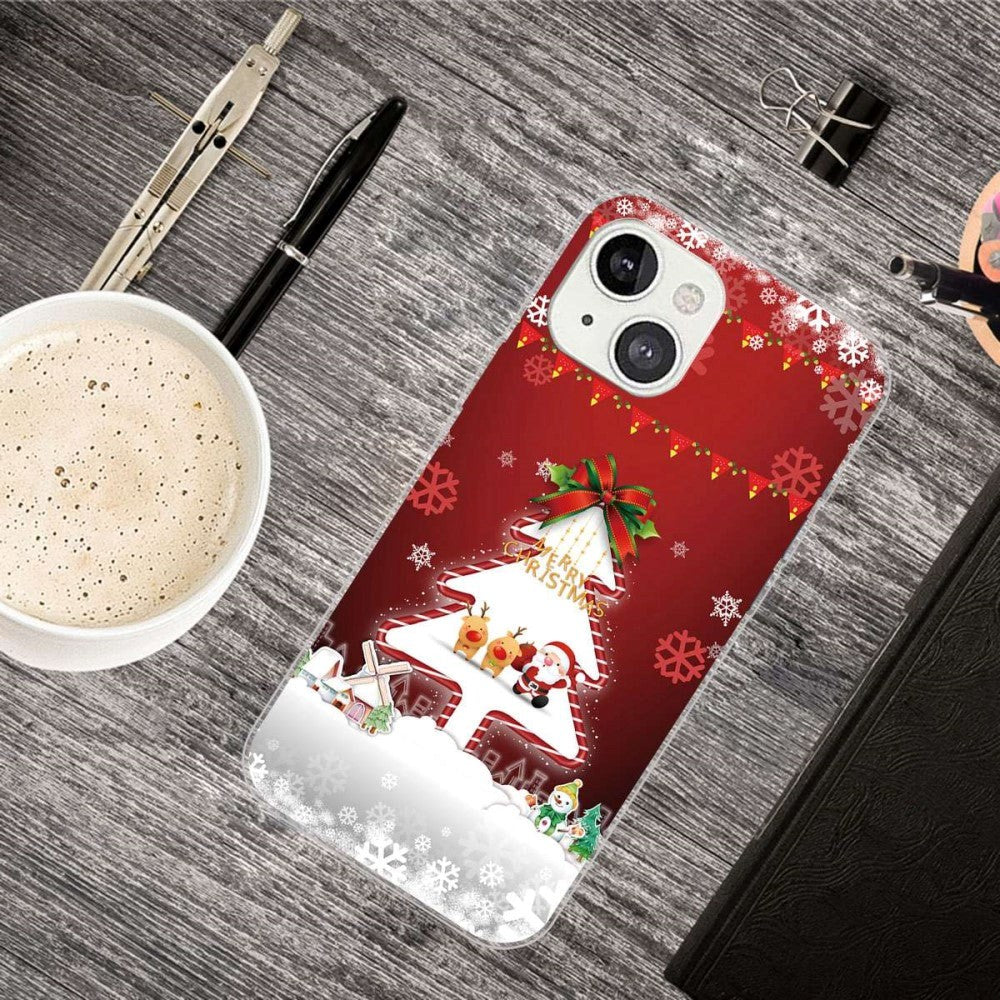 iPhone 14 Plus Flexible Plastic Christmas Case - Christmas Tree