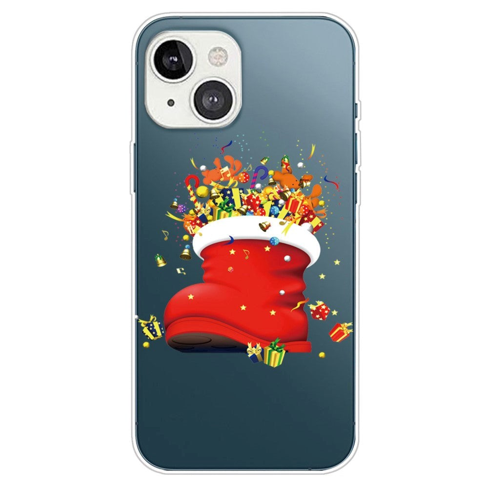 iPhone 14 Plus Flexible Plastic Christmas Case - Christmas Stocking