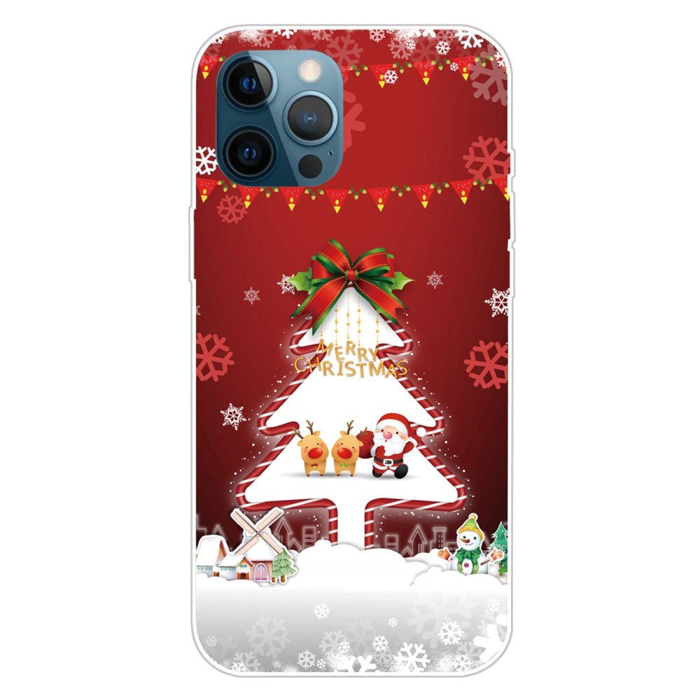 iPhone 14 Pro Flexible Plastic Christmas Case - Christmas Tree