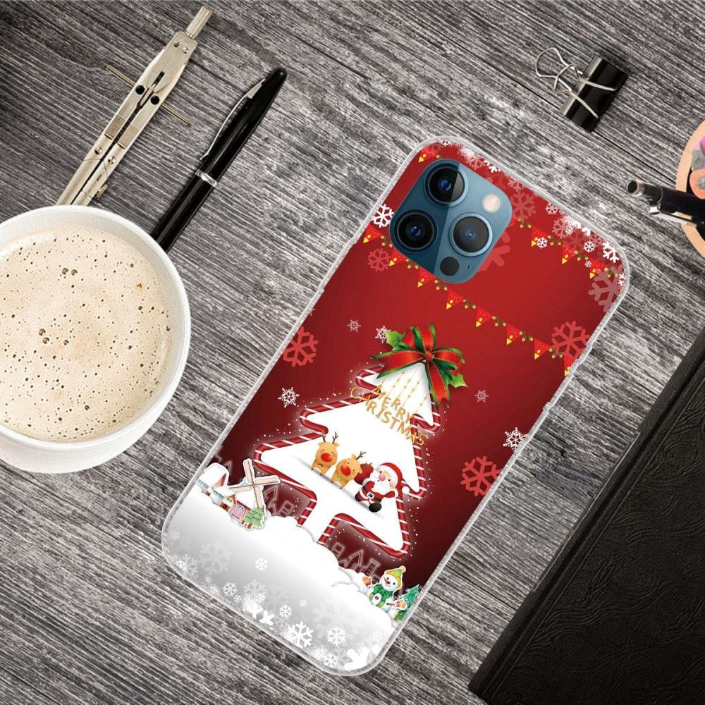 iPhone 14 Pro Flexible Plastic Christmas Case - Christmas Tree