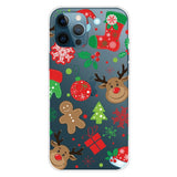 iPhone 14 Pro Flexible Plastic Christmas Case - Christmas Stickers