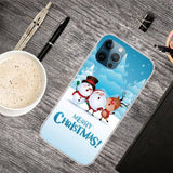 iPhone 14 Pro Max Flexible Plastic Christmas Case - Friends in The Snow