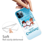 iPhone 14 Pro Max Flexible Plastic Christmas Case - Friends in The Snow