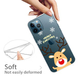 iPhone 14 Pro Max Flexible Plastic Christmas Case - Reindeer