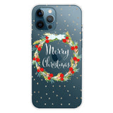 iPhone 14 Pro Max Flexible Plastic Christmas Case - Christmas Wreath