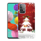 Samsung Galaxy A53 (5G) Flexible Plastic Christmas Case - Merry Christmas - Christmas Tree & Snowflakes