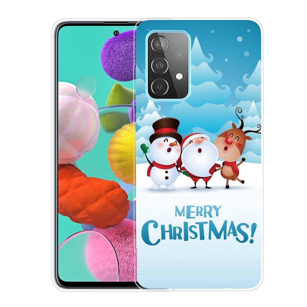 Samsung Galaxy A53 (5G) Flexible Plastic Christmas Case - Merry Christmas - Santa & Friends