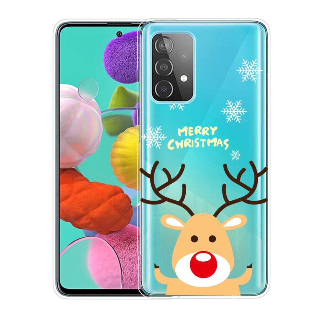 Samsung Galaxy A53 (5G) Flexible Plastic Christmas Case - Merry Christmas - Rudolph