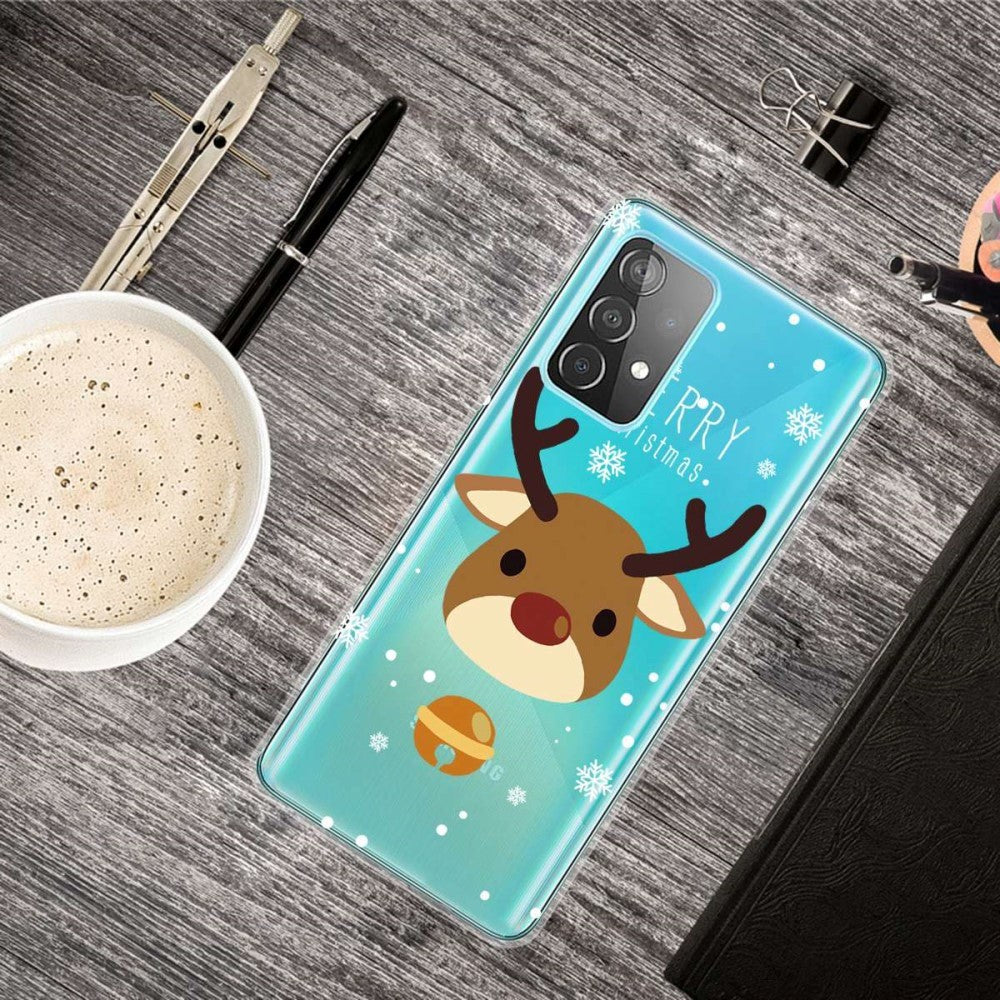 Samsung Galaxy A53 (5G) Flexible Plastic Christmas Case - Merry Christmas - Reindeer