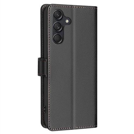 Samsung Galaxy A26 (5G) BINFEN Faux Leather Flip Case with RFID Blocking - Black