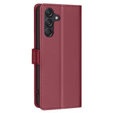 Samsung Galaxy A26 (5G) BINFEN Faux Leather Flip Case with RFID Blocking - Red