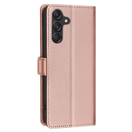 Samsung Galaxy A26 (5G) BINFEN Faux Leather Flip Case with RFID Blocking - Rose Gold