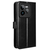 EIDERWOOD Realme GT 7 Pro (5G) Faux Leather Flip Case with Strap - Black