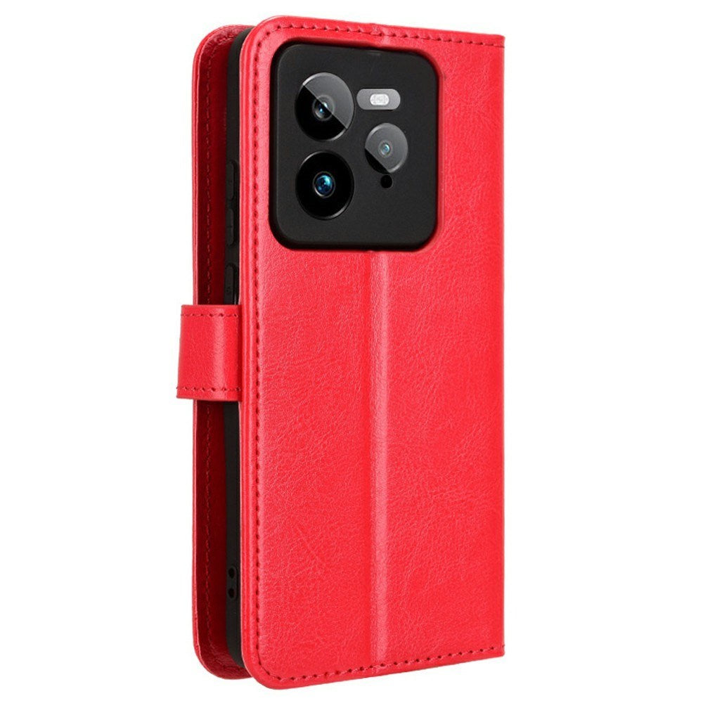 EIDERWOOD Realme GT 7 Pro (5G) Faux Leather Flip Case with Strap - Red