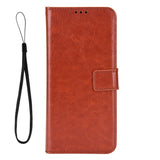 EIDERWOOD Realme GT 7 Pro (5G) Faux Leather Flip Case with Strap - Brown