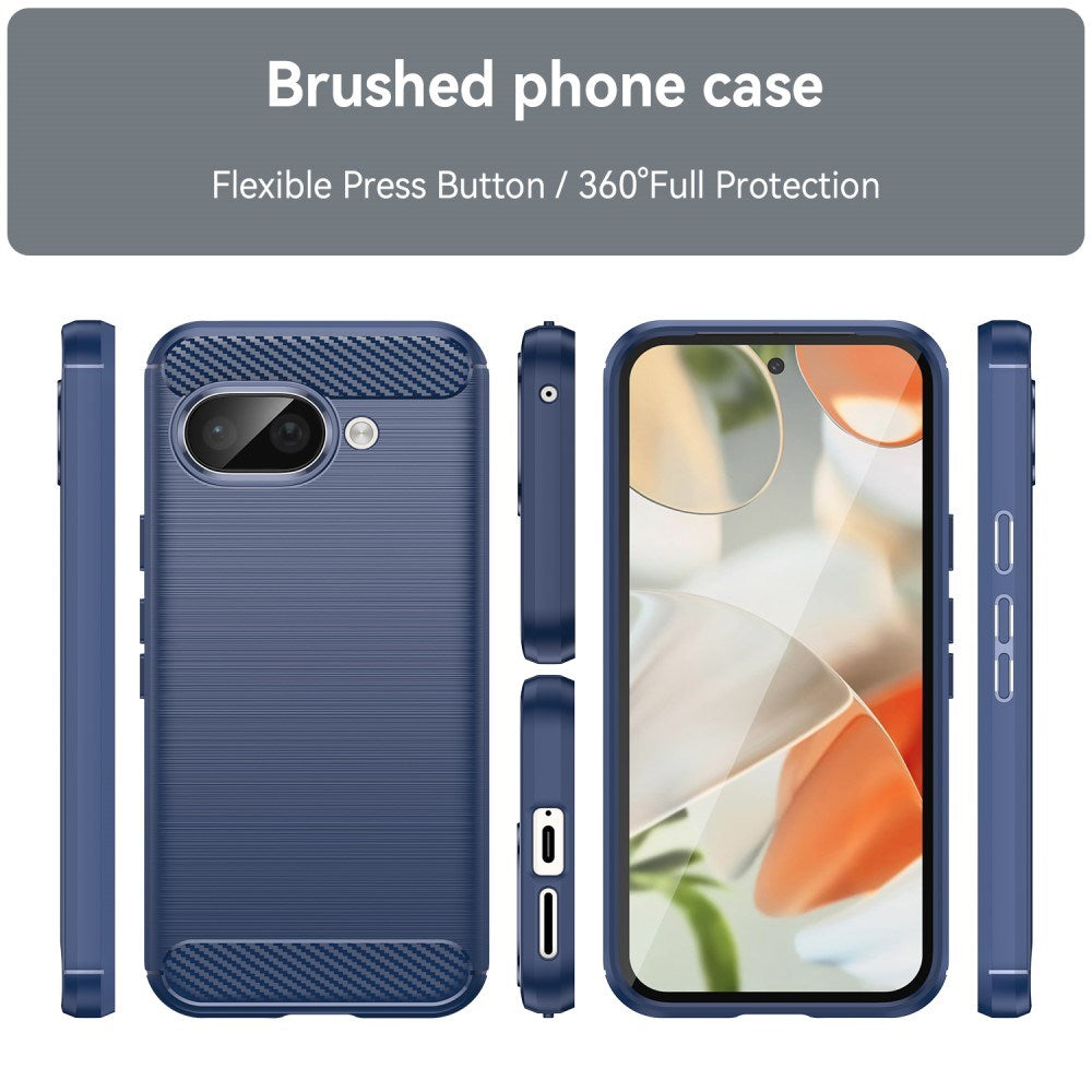 EIDERWOOD Google Pixel 9a Brushed Carbon Case - Blue