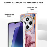 EIDERWOOD Xiaomi Redmi 14C Flexible Plastic Case with Marble Design - Pink