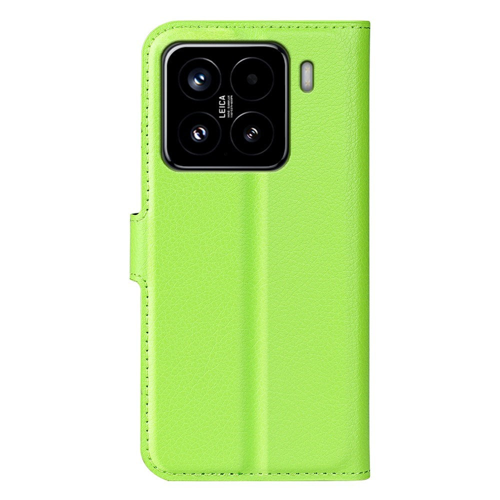 EIDERWOOD Xiaomi 15 Faux Leather Flip Case with Cardholder & Stand Function - Green