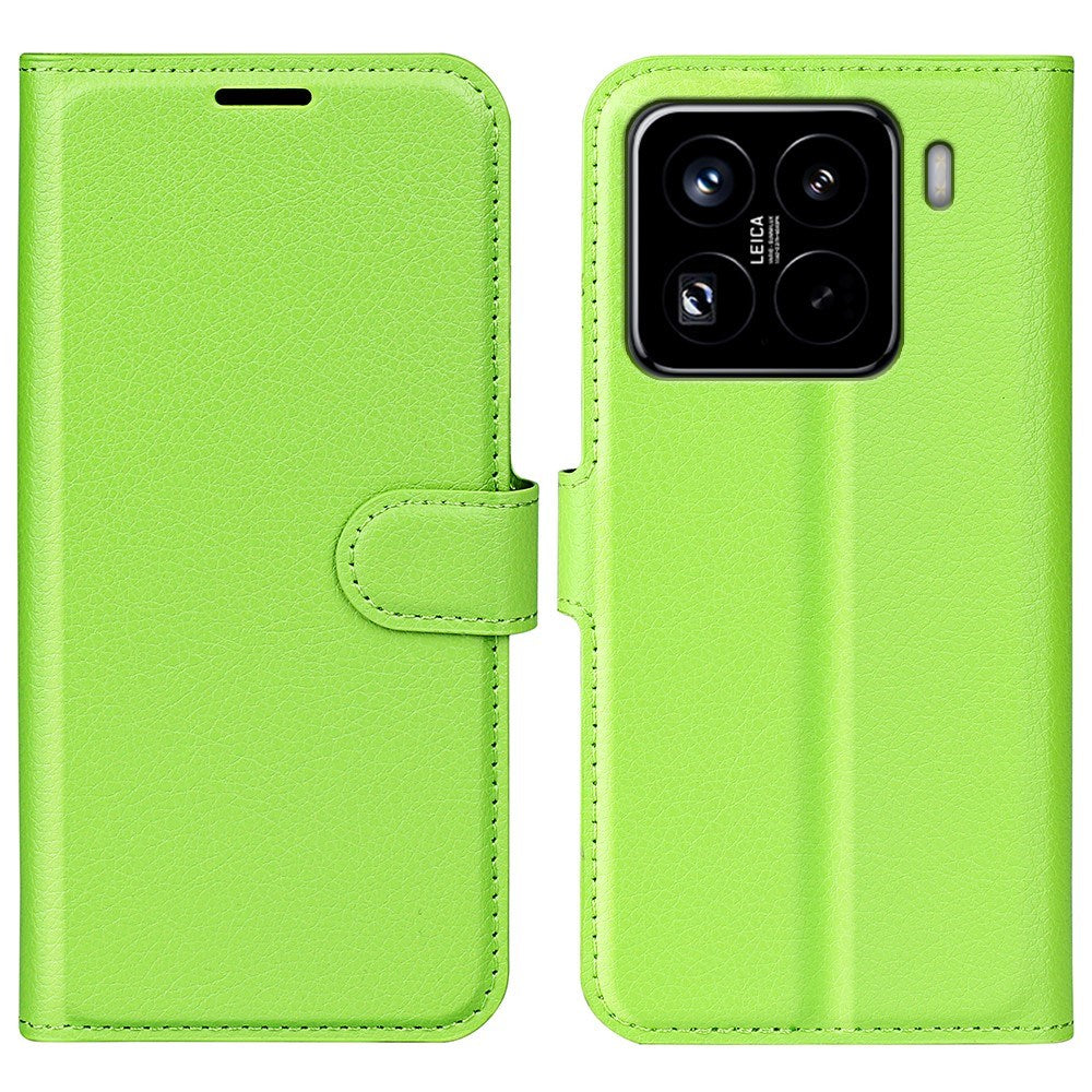 EIDERWOOD Xiaomi 15 Pro Faux Leather Flip Case with Cardholder & Stand Function - Green