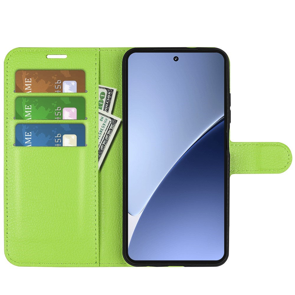 EIDERWOOD Xiaomi 15 Pro Faux Leather Flip Case with Cardholder & Stand Function - Green