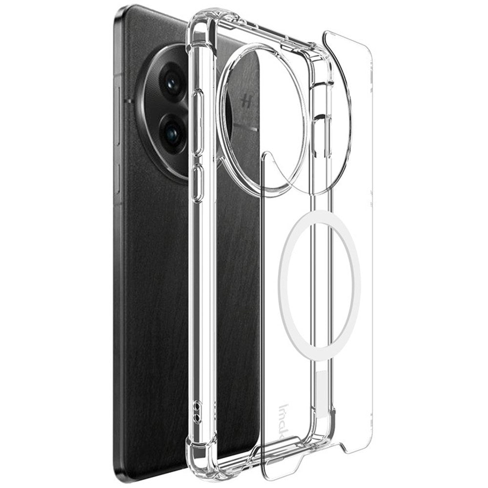 IMAK OnePlus 13 Hybrid Plastic Case - MagSafe Compatible - Transparent / White