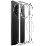 IMAK OnePlus 13 Hybrid Plastic Case - MagSafe Compatible - Transparent / White