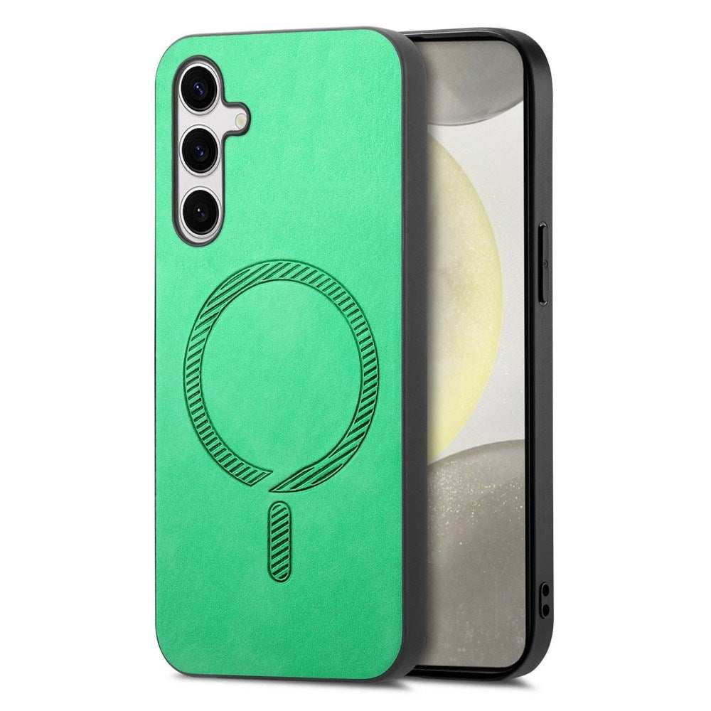 EIDERWOOD Samsung Galaxy S25 Vegan Leather Case - MagSafe Compatible - Green